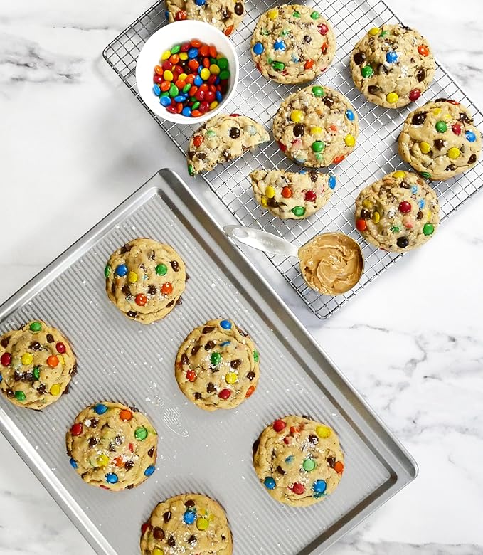 USA Pan Bakeware Cookie Sheet, Large, Warp Resistant Nonstick Baking Pan, Made in the USA from
