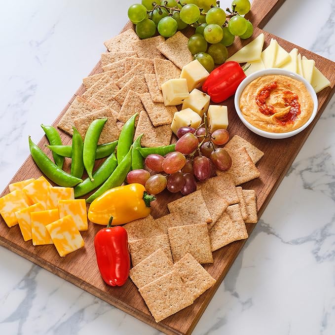 Wheat Thins Reduced Fat Snacks, Whole Grain Wheat Crackers, Bulk Snack Crackers, Family Size, 6