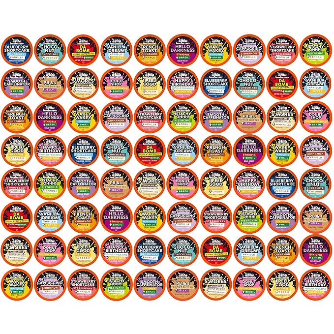 Java Factory Coffee Pods Compatible with K Cup Brewers Including 2.0, Assorted Variety Pack, 80