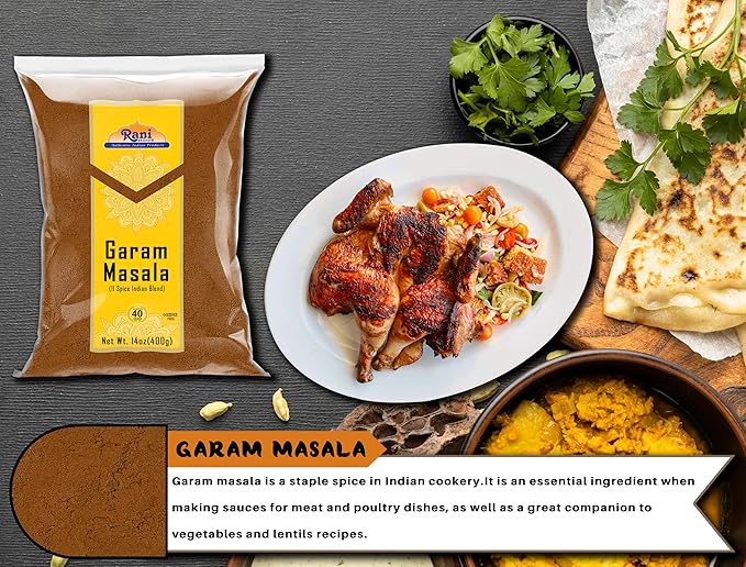 Rani Garam Masala Indian 11-Spice Blend 14oz (400g) ~ All Natural, Salt-Free | Vegan | No Colors |