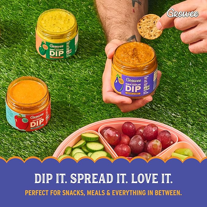 Growee Vegan Dip Pack ??Plant-Based Queso, Nut-Free, Mayo & Dressing Alternative ??Dairy-Free &