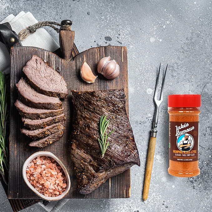 Jake?™s Famous Memphis Rub, BBQ Rub 4.5 Oz, Sugar Free, Gluten Free, Classic Southern Barbecue