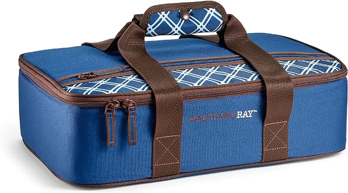 Rachael Ray Lasagna Lugger, Thermal Insulated Casserole Carrier for Hot or Cold Food, Lugger Tote