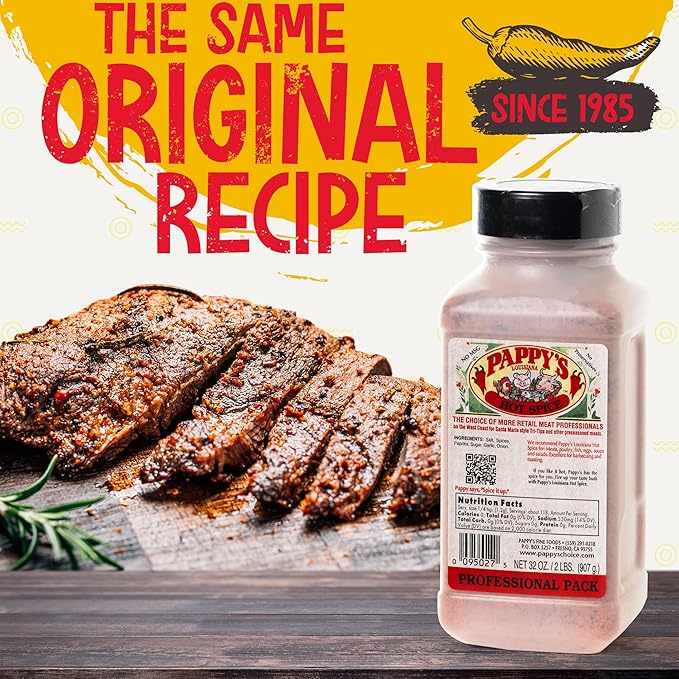 Pappy's Louisiana Hot Spice - Bold Seasoning for Jambalaya, Gumbo, Cajun Shrimp, Blackened Chicken