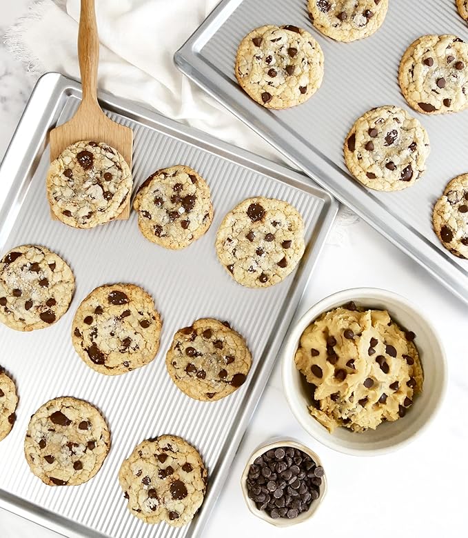 USA Pan Bakeware Cookie Sheet, Large, Warp Resistant Nonstick Baking Pan, Made in the USA from