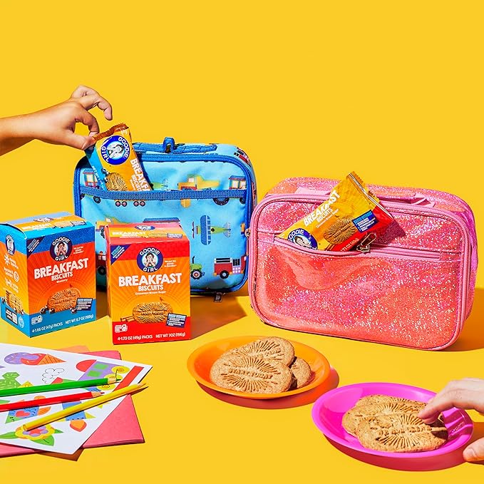 Goodie Girl, Cinnamon Brown Sugar Breakfast Biscuits | Snack Packs | Gluten Free, Peanut Free, Egg