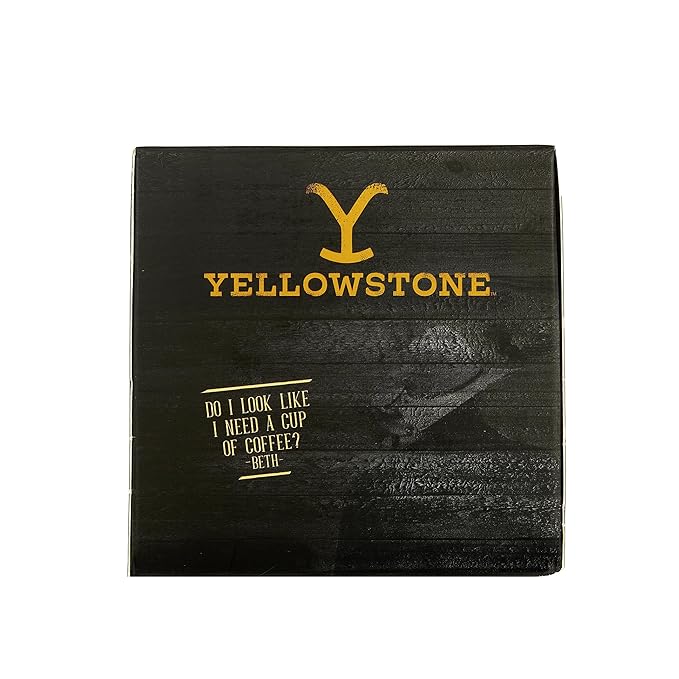 Yellowstone Maple Bourbon Medium Roast Coffee, Single Serve Recyclable Pods/Cups, 100% Arabica