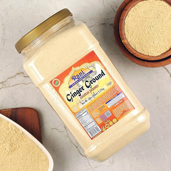 Rani Ginger (Adarak) Powder Ground, Spice 80oz (5lbs) 2.27kg Bulk PET Jar ~ All Natural | Vegan |