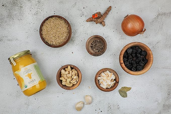 Spring Sunrise Grass Fed Organic Ghee - USDA Certified Clarified Butter - Keto & Paleo Friendly