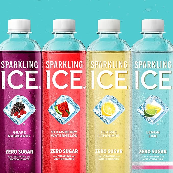 Sparkling Ice Blue Variety Pack, Zero Sugar Sparkling Water, with Vitamins and Antioxidants, 17 fl