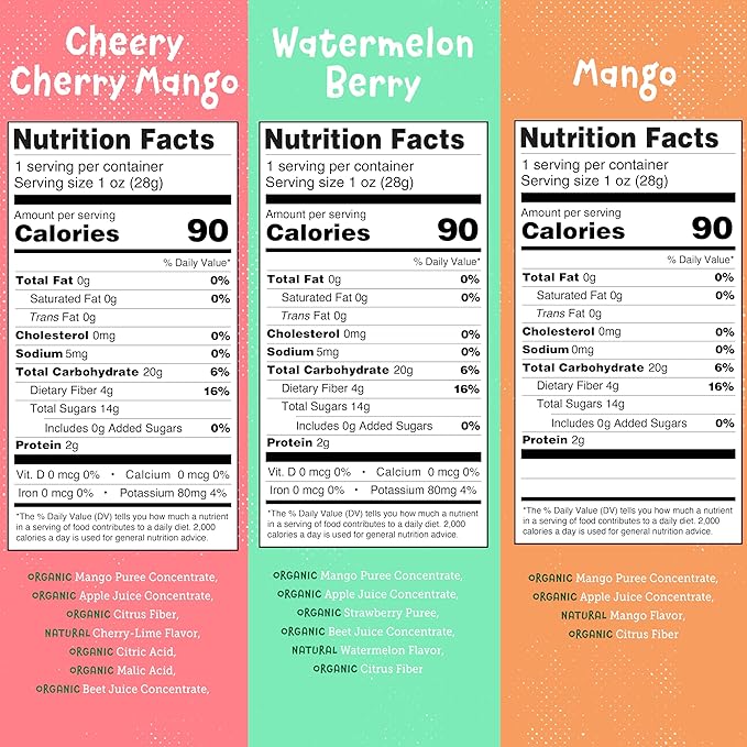 YOU LOVE FRUIT - Fruit Snacks Variety Pack 30 count, 100% Natural Gluten-Free, Vegan, Low Carb, Low