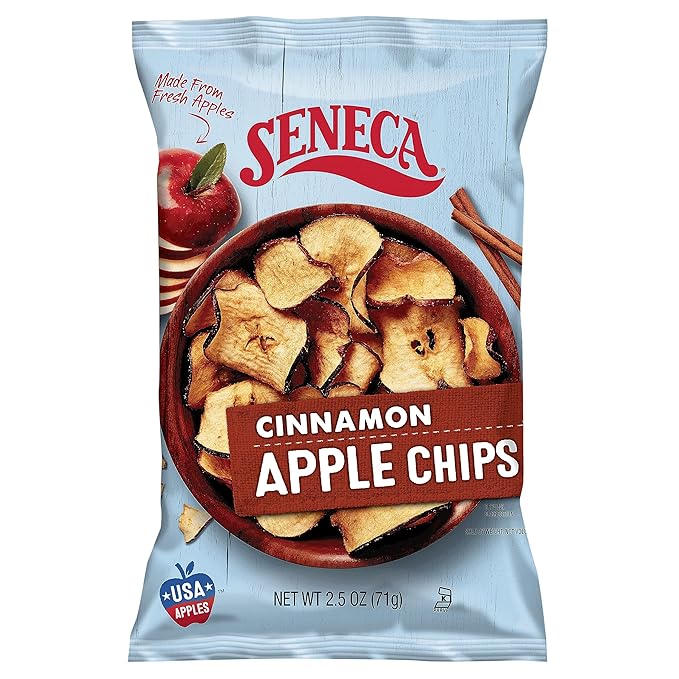 Seneca Cinnamon Apple Chips | Made from Fresh Apples | 100% Red Delicious Apples | Yakima Valley