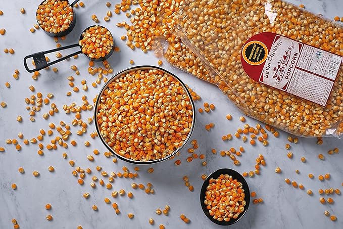 Amish Country Popcorn | 6 lb Bag | Mushroom Popcorn Kernels | Old Fashioned, Non-GMO and Gluten
