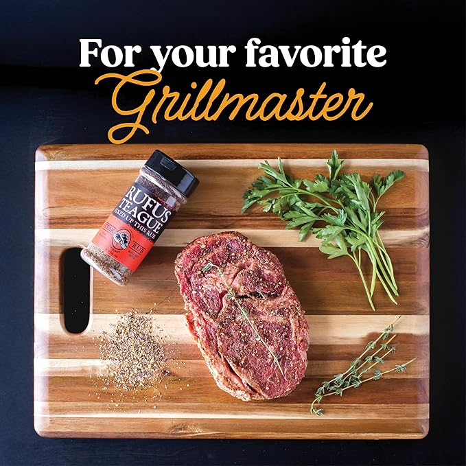 Rufus Teague BBQ Seasoning Gift Set, Big Box O' Rub BBQ Dry Rub for Smoking and Grilling Meat, 5