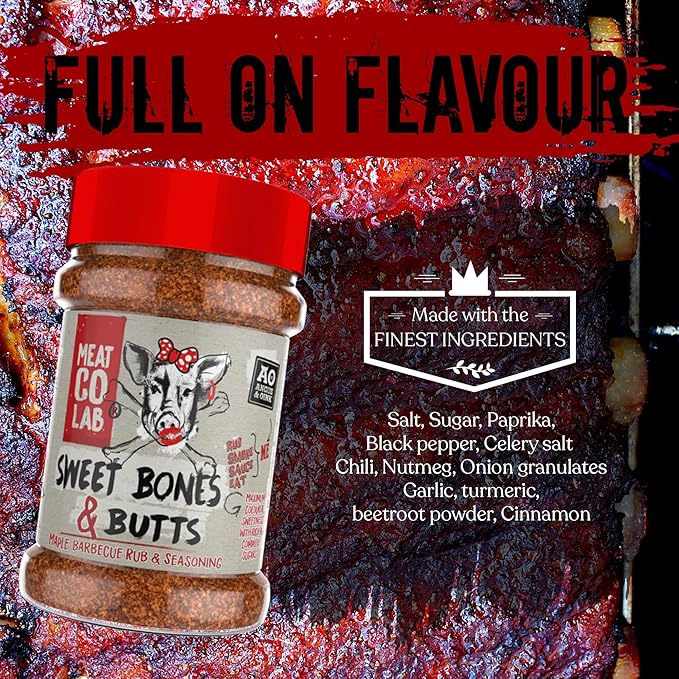 Angus & Oink | Sweet Bones & Butts Rub | Maple & Javanese Sugar Blend | Perfect for Ribs, Pulled