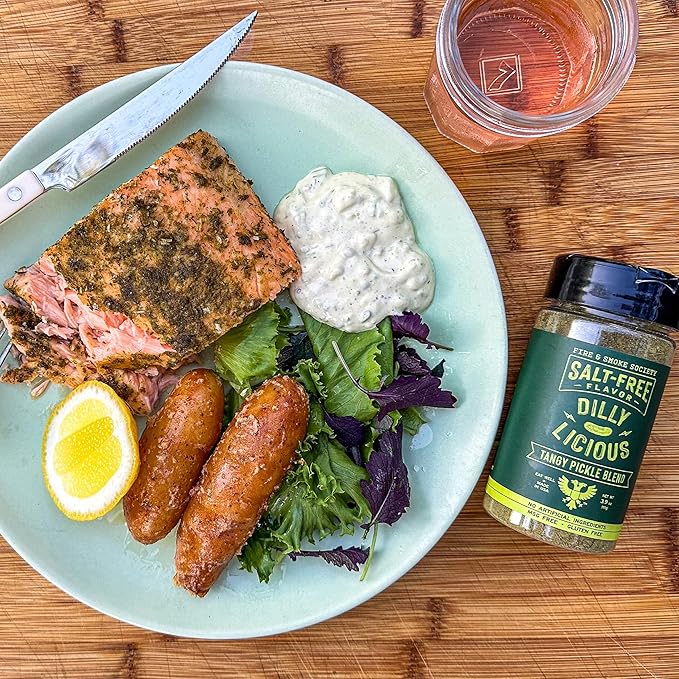 Fire & Smoke Society Salt-Free Dilly Licious Seasoning Blend | All Purpose Seasoning | Chicken