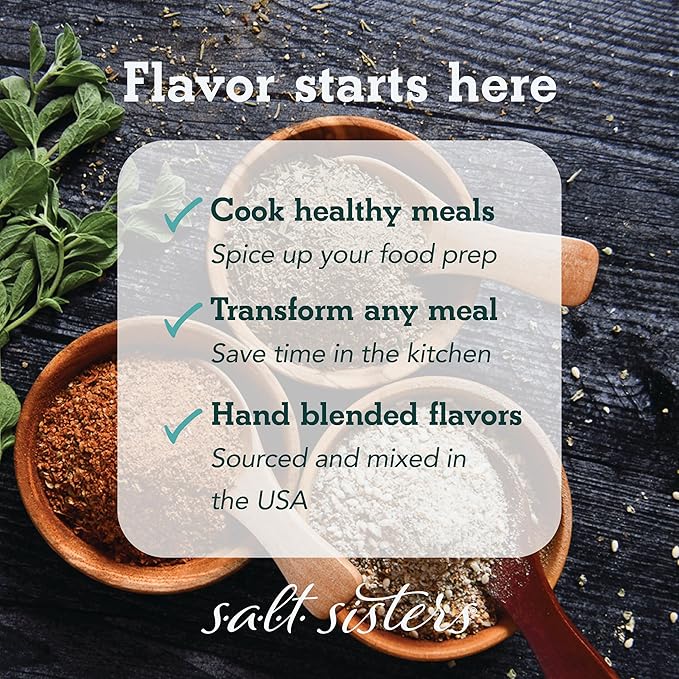 s.a.l.t sisters Charmane's Bread Dip - Value Size Bold Italian Herb & Spice Blend for Extra Virgin