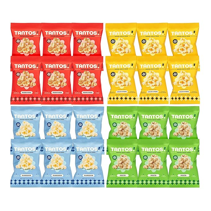 Tantos! Puffed Pasta Chips ??Healthy Pasta Snack by Top Chef Joe Sasto ??Plant-Based, Low Calorie