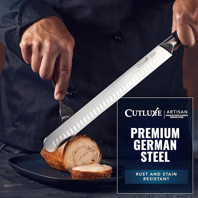 Cutluxe BBQ Carving Knife Set – Brisket Slicing and Boning Knife for Meat Cutting – Professional