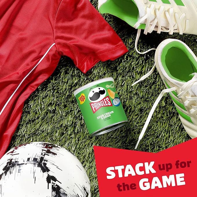 Pringles Potato Crisps Chips, Lunch Snacks, Office and Kids Snacks, Grab N' Go, Sour Cream and