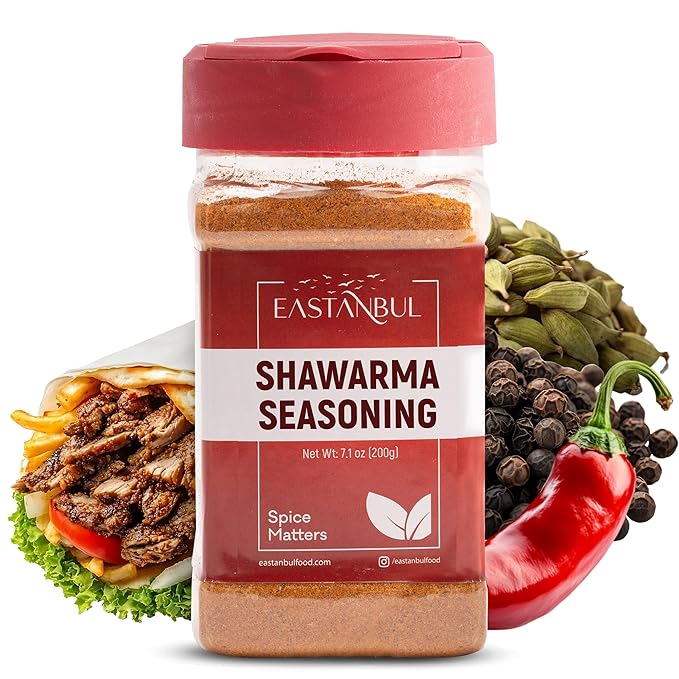 Eastanbul Shawarma Seasoning, 7.1oz, Shawarma Spice Blend, All-in-One Baharat Spice Blend of Middle