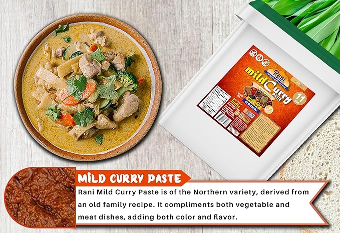 Rani Curry Paste MILD (Spice Paste) 176oz (11lbs) 5kg Bulk ~ No Colors | All Natural | NON-GMO |