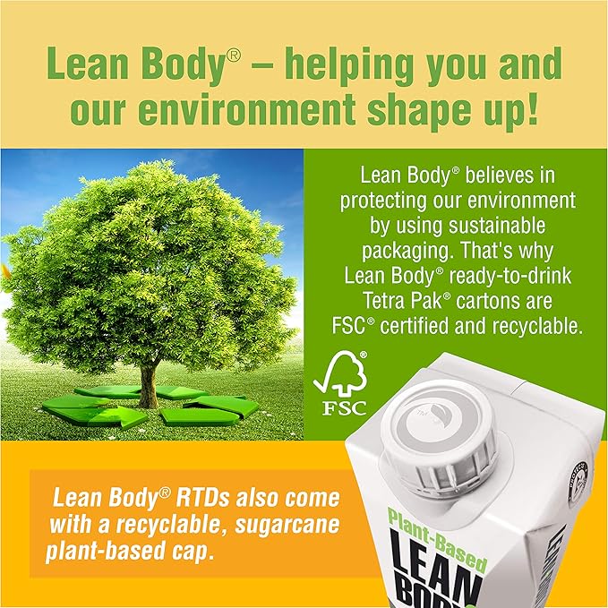 Lean Body Ready-to-Drink, Plant-Based Vegan Vanilla Caramel Protein Shake, 30g Protein, No