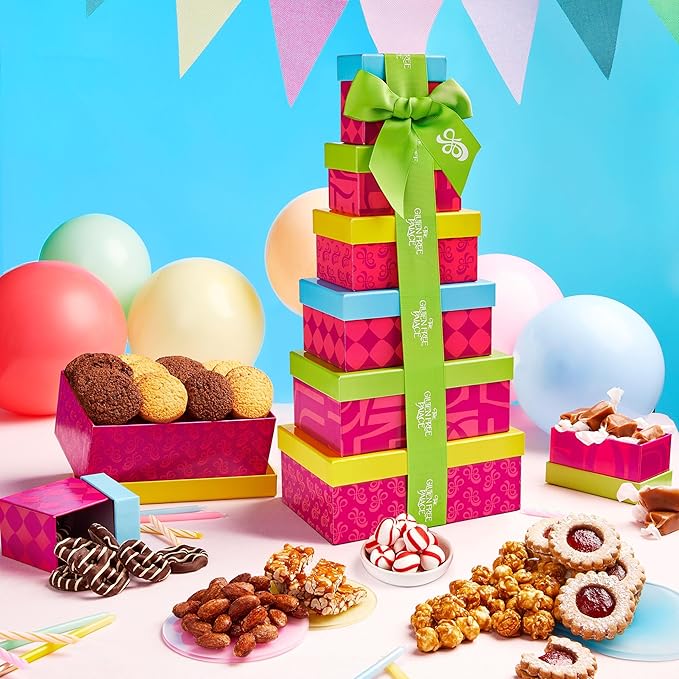 Gluten Free Palace Gift Basket Tower ??Mother?셲 Day Treats ??6-Tier Festive Gluten Free Cookies