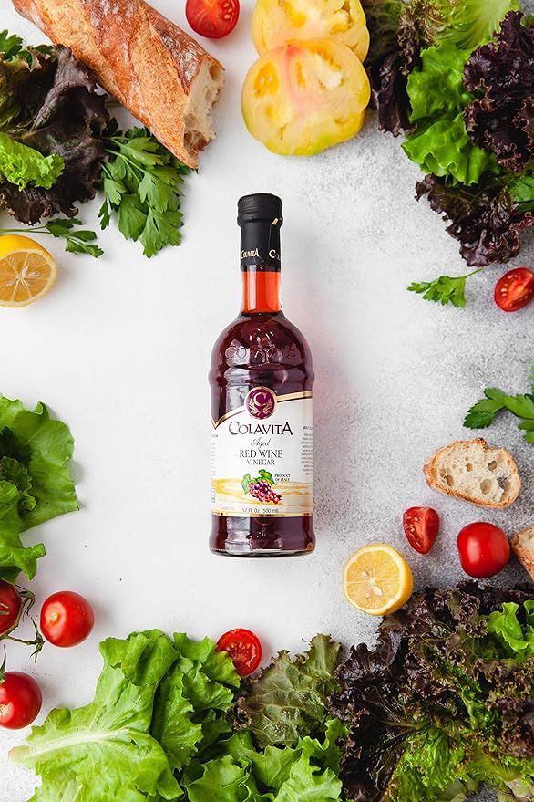 Colavita Red Wine Vinegar Red Wine Vinegar Pack of 2 Glass Bottle