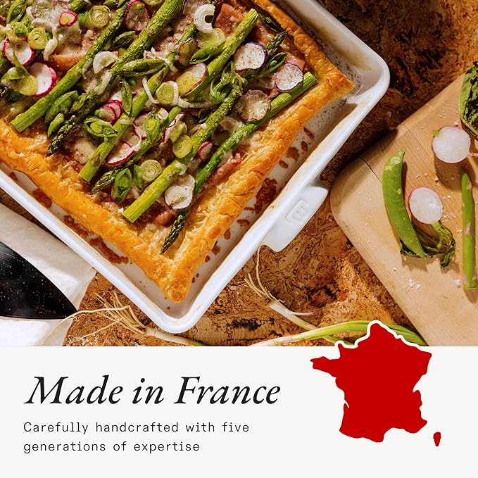 Made In Cookware - Rectangular Baking Dish - White - Hand Crafted Porcelain - Professional Bakeware