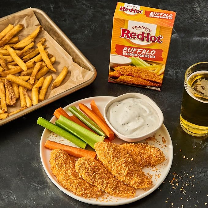 Seasoned Coating Mix Variety Pack, From Popular Brands Lawry??? Frank???RedHot, French??? OLD BAY