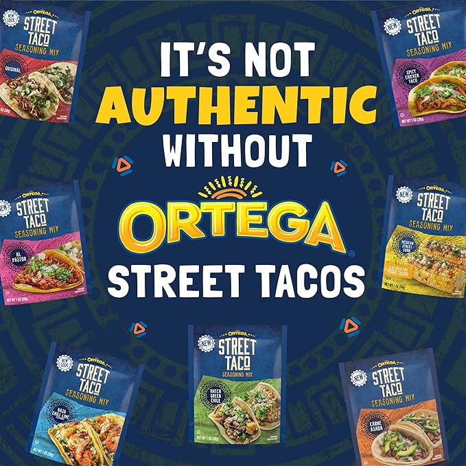 Ortega Street Taco Seasoning Mix, Hatch Green Chili, 1 Ounce