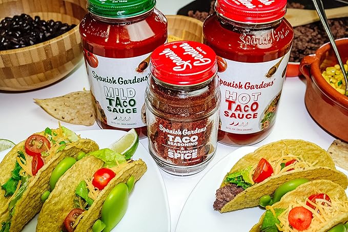 Spanish Gardens Taco Seasoning — All-Purpose Dry Seasoning for Authentic Mexican Food — Original