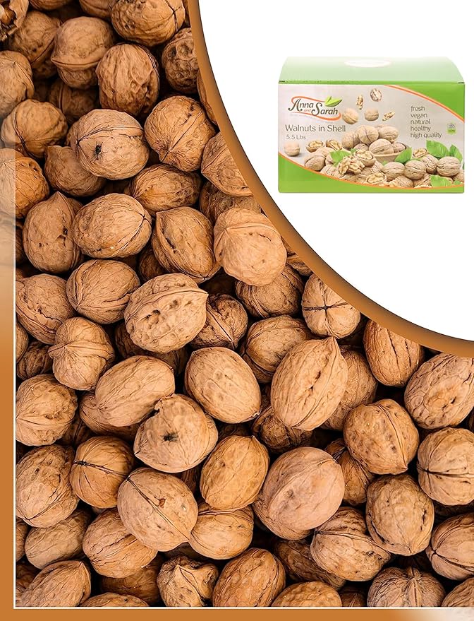 Anna and Sarah Walnuts in Shell, Jumbo, Fresh, Buttery Taste, Easy to Crack, California Chandler