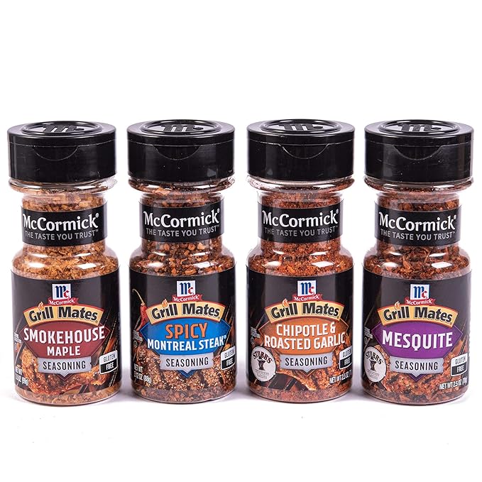 McCormick Grill Mates Unique Blends Grilling Variety Pack (Chipotle & Roasted Garlic, Mesquite