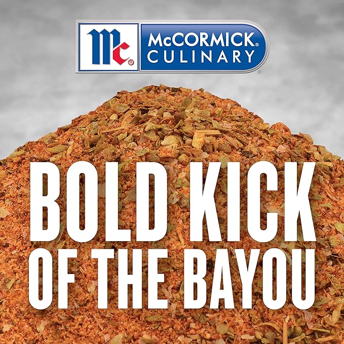 McCormick Culinary Bayou Cajun Seasoning, 21 oz (Pack of 6) - Six 21 Ounce Containers of Cajun