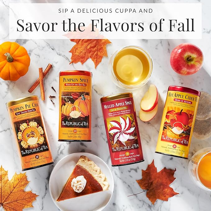 The Republic of Tea ??S?™mores Herbal Chocolate Tea Tin, 36 Low-Caffeine Tea Bags