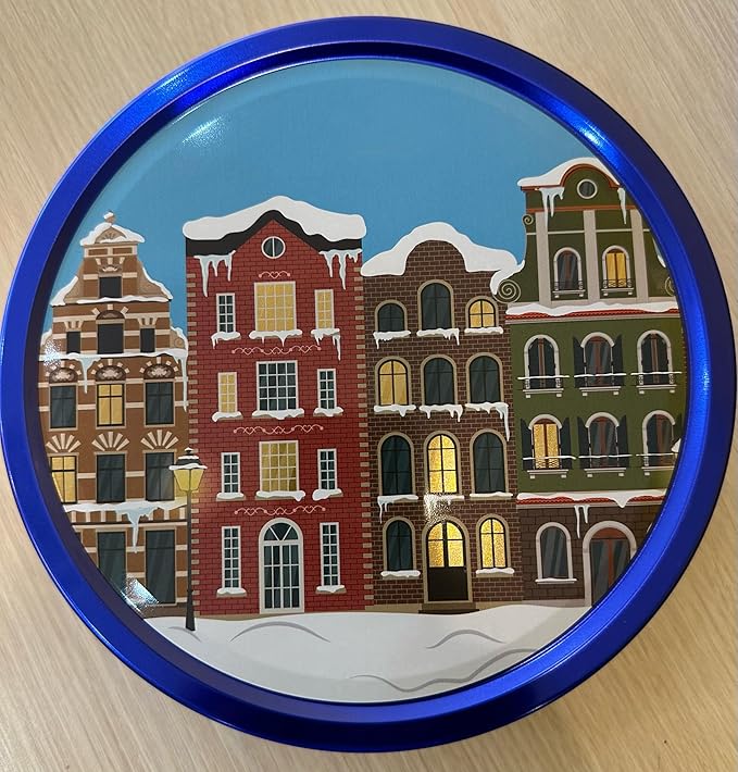 Danish Butter Cookies, 16 oz (1 lb) Tin ??Traditional All-Butter Cookies, Made in Denmark