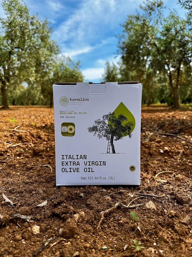 Tunnaliva EVO Oil - Italian Extra Virgin Olive Oil - 100% Nocellara del Belice - IGP Sicilia