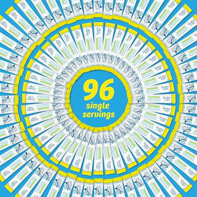 Wyler's Light Singles To Go Powder Packets, Water Drink Mix, Lemonade, 12 Boxes, 8 Servings per