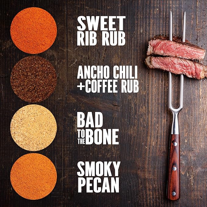 The Spice Lab BBQ Barbecue Spices and Seasonings Set - Ultimate Grilling Accessories Set - Gift Kit