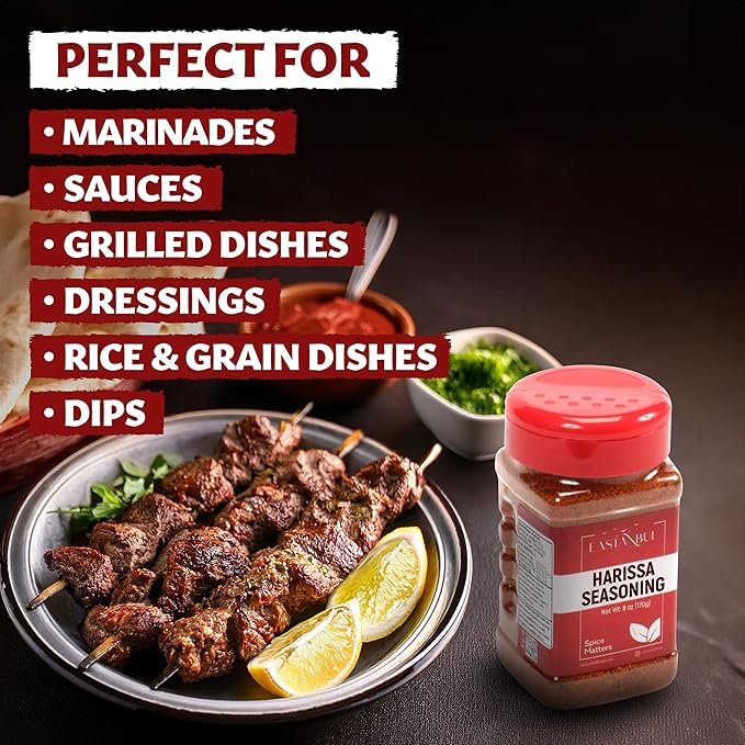 Eastanbul Harissa Seasoning, 6oz, Harissa, Asian Spices and Seasonings, Perfect Spice Blend with