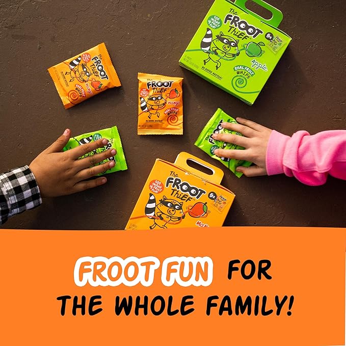 The FROOT Thief Real Fruit Snack Whips, Mango, Nut Free, Perfect for School Lunches and Snacks