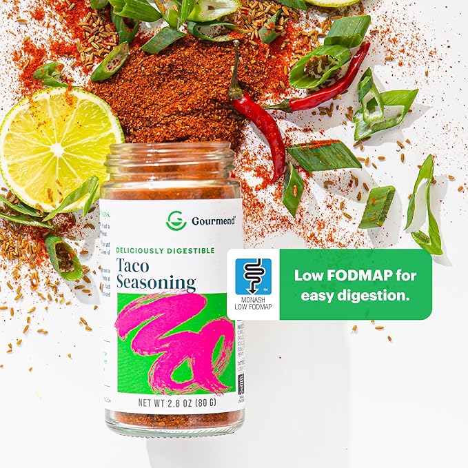 Gourmend Foods Taco Seasoning – Low FODMAP Certified, Filler Free, Gluten Free, Single Origin