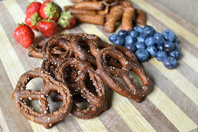 Unique Pretzels - Sprouted Splits Pretzels, Homestyle Baked, Certified OU Kosher and non-GMO, 8