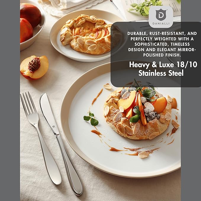 Silverware Set for 4 | 18/10 Stainless Steel Flatware Set | Mirror Finish, Heavy-Duty, Dishwasher