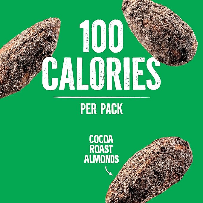 Emerald Nuts Cocoa Roast Almonds 7 Ct (1-Pack), 100-Calorie Individual Packs, Kosher Certified