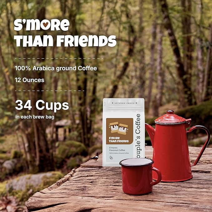 Couple?™s Coffee Ground Coffee | Gives Back to Military Families | S?™more Than Friends | Medium