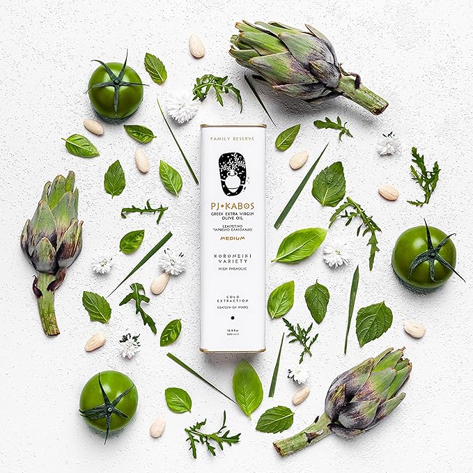 P.J. KABOS 2024/25 Harvest, High Phenolic (450+mg/kg), Premium Greek Extra Virgin Olive Oil