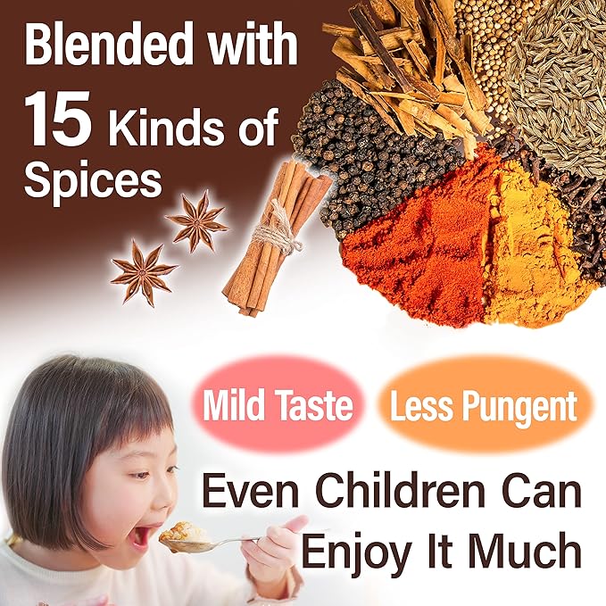 YAMASAN KYOTO UJI Japanese Vegan Curry Powder【Mild Taste】, Gluten-Free, No MSG and Preservatives